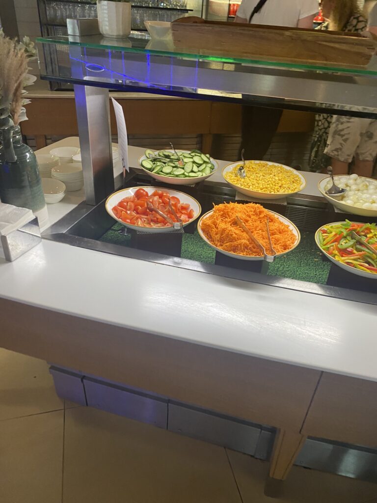 Almuerzo buffet del salón VIP de Iberia